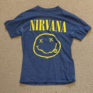 NIRVANA T-Shirt in Blue and Yellow